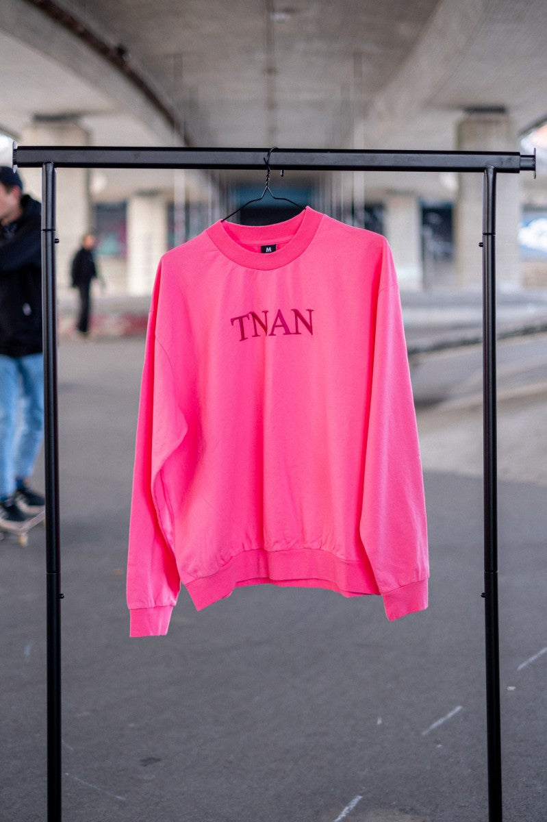 TNAN Crewneck Loose Fit Hot Pink