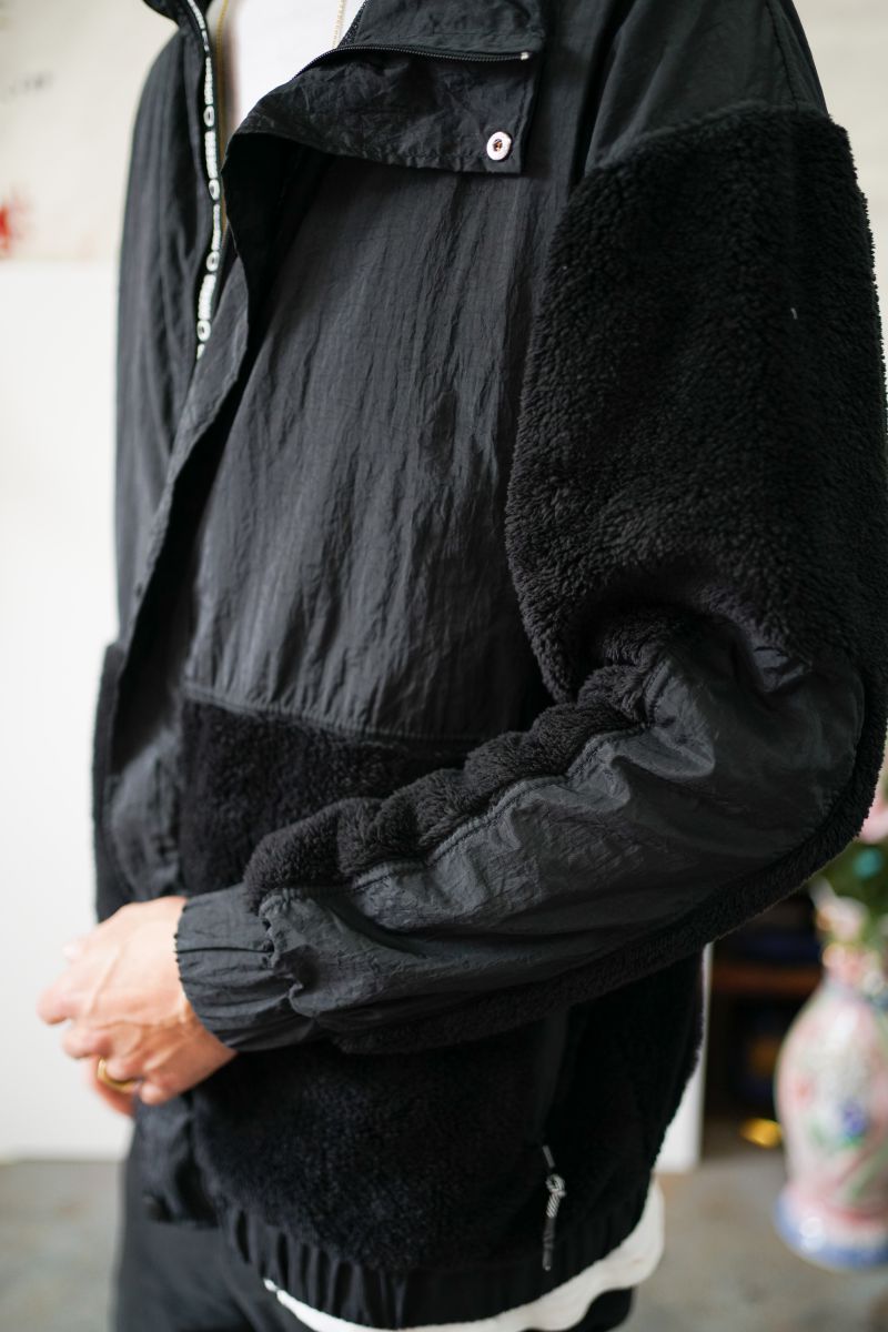 Fuzzy Fleece Jacket Black