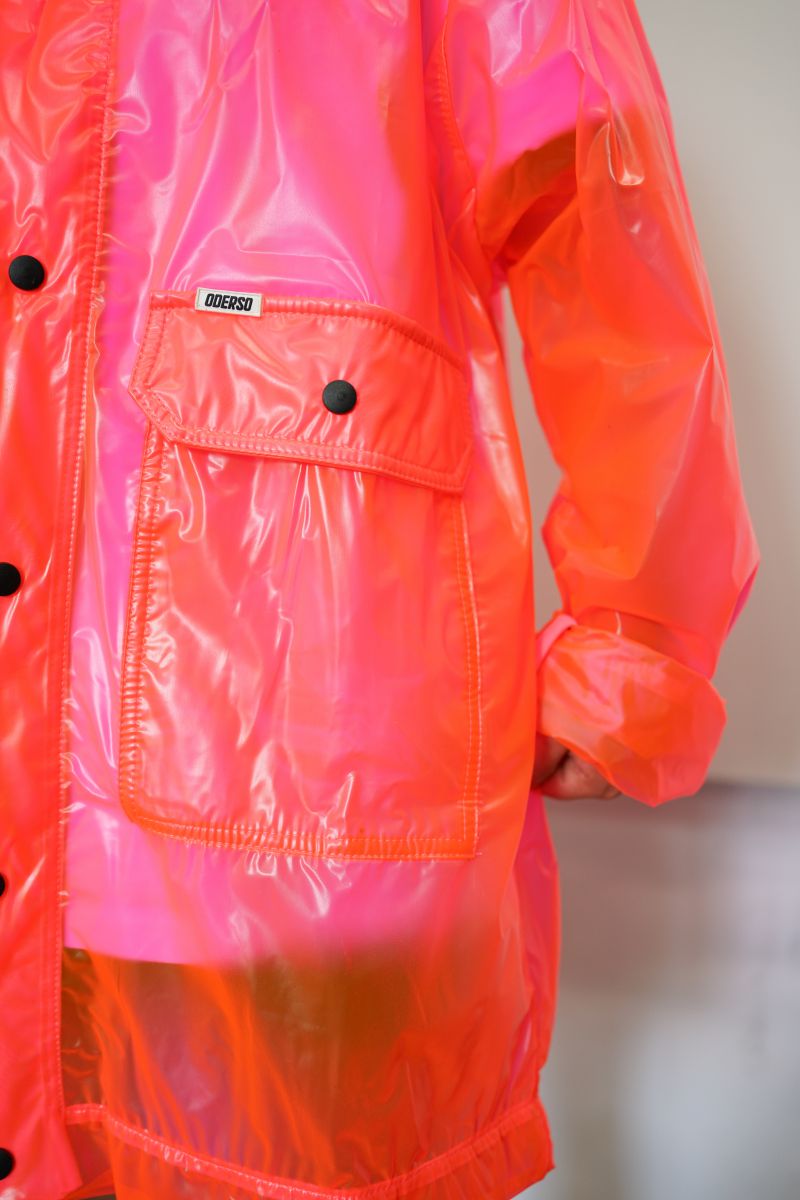 Rain Coat Transparent Pink